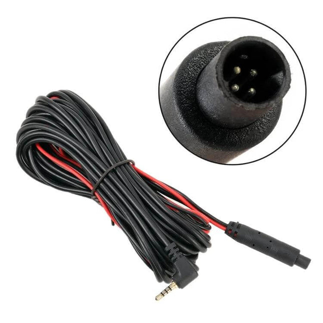 10m Universal Car Reversing Camera Extension Cord For Rear View - 10m 4-pin waterproof extension cable with 3.5mm jack for rear-view camera installations