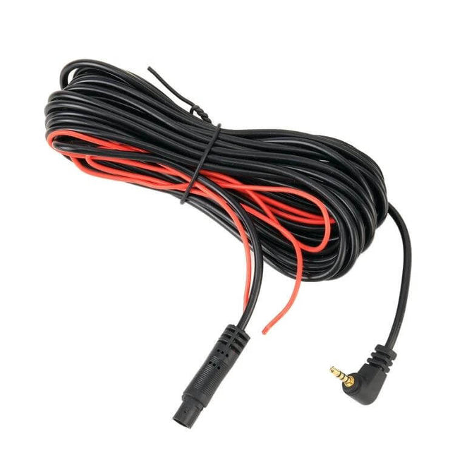 Car Reversing Camera Extension Cord 5.5m For Rearview System - 5‑pin durable extension cable with right‑angle plug for rearview camera routing