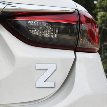3D Metal English Letter Self-Adhesive Car Emblem Sticker | Syndmart