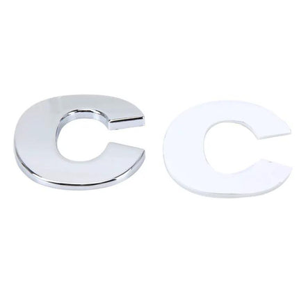 Durable 3D English Letter Self-Adhesive Car Badge Emblem