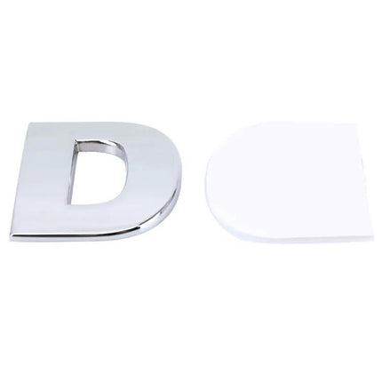 3D Metal English Letter Self-Adhesive Car Emblem Sticker