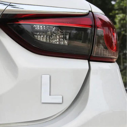 3D Metal English Letter Self-Adhesive Car Emblem Sticker