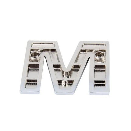 3D Car Badge Emblem Letter M X Metal Self-Adhesive