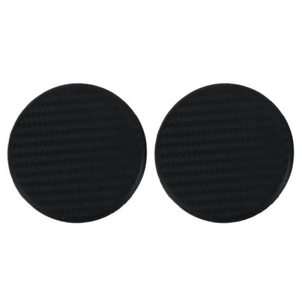 Rubber Cup Holder Mat for Car Phones and GPS Devices, 6.5cm Diameter - pair of black round non-slip inserts for cup holders