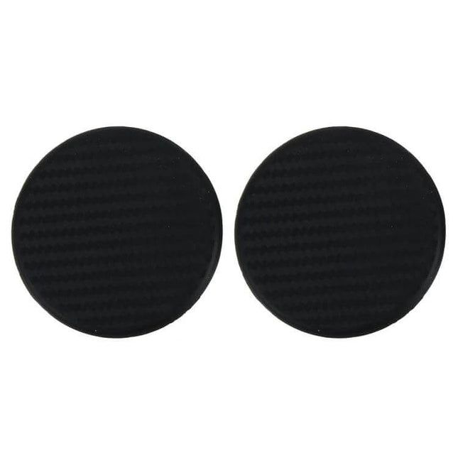 Rubber Cup Holder Mat for Car Phones and GPS Devices, 6.5cm Diameter - pair of black round non-slip inserts for cup holders