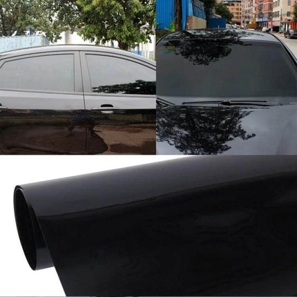 Aumo-Mate Chameleon Window Tint Film for Car Protection on black car windows reducing glare and adding privacy