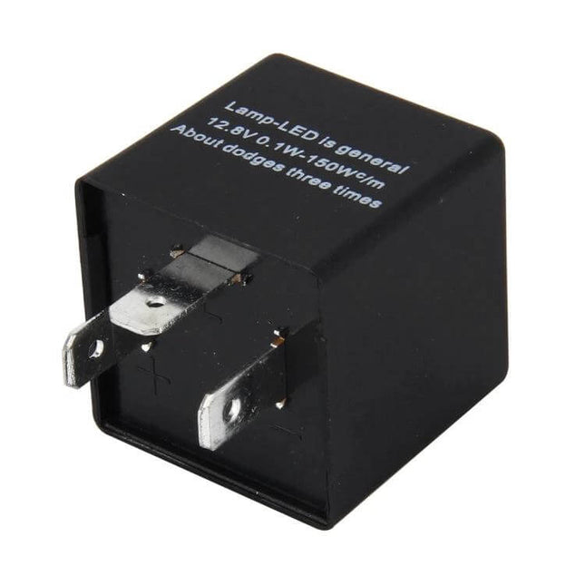 LED Turn Signal Flasher Relay For European Cars Keeps Signals Flashing Normally - 3-pin water-resistant flasher relay for LED indicators