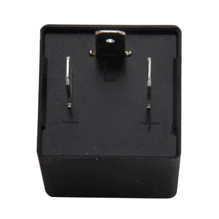 LED 3-Pin Turn Signal Flasher Relay for European Cars - black 3-pin plug-and-play replacement unit