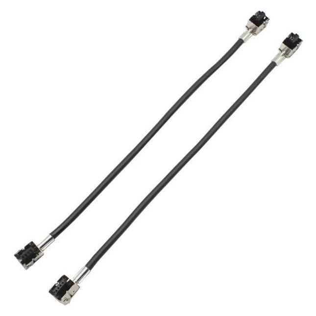 2-Pack HID Xenon Bulb Adapter Cables For Car Ballast - pair of 34cm D3 HID bulb adapter cables with durable plastic and metal connectors