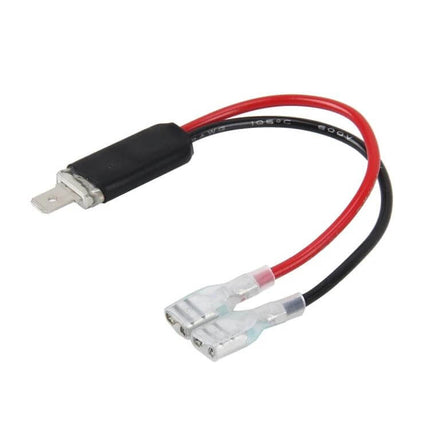 Universal H1 Headlight Harness Adapters 2 Pack Plug And Play heat-resistant nylon plug-and-play H1 adapter with red and black pre-wired leads