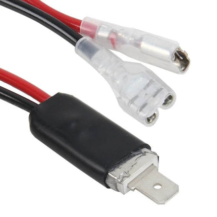Universal H1 Headlight Harness Adapters 2 Pack Plug And Play heat-resistant nylon plug-and-play H1 adapter with copper wiring and PVC insulation