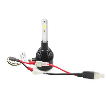 Universal H1 Headlight Harness Adapters 2 Pack Plug And Play - heat-resistant nylon, copper wiring plug-and-play HID adapter set