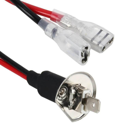 2-Pack H1 Headlight Bulb Harness For Easy Plug And Play Installation – two H1 wiring harnesses with heat-resistant nylon adapters and plug-and-play connectors
