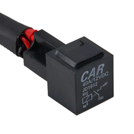 H7 HID Xenon Wiring Harness for Vehicle Headlights black water-resistant relay and connector close-up