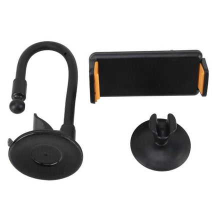 Universal Car Tablet Holder for Adjustable Hands-Free Use compact black adjustable car tablet mount with vent and suction attachments