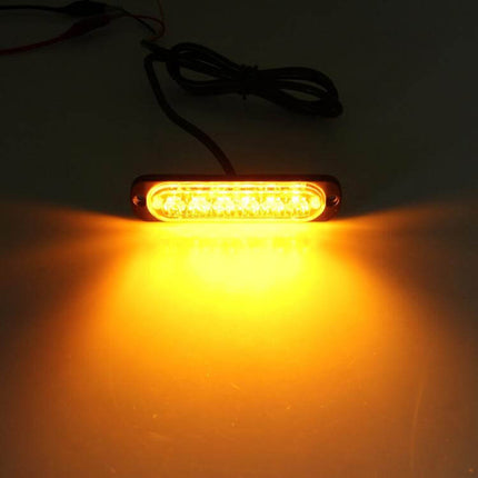 Car Emergency Strobe Light Waterproof For Roadside Safety - compact 6-LED waterproof strobe emitting bright amber beam for roadside signaling and breakdowns