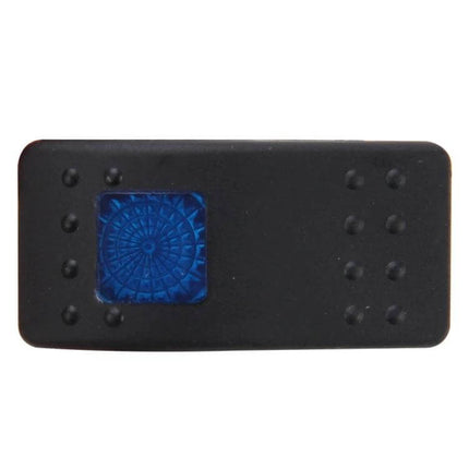 Car and Boat Toggle Light Switch Waterproof for Cars and Boats - rectangular waterproof 4-pin rocker switch with blue illuminated lens for vehicle and marine use