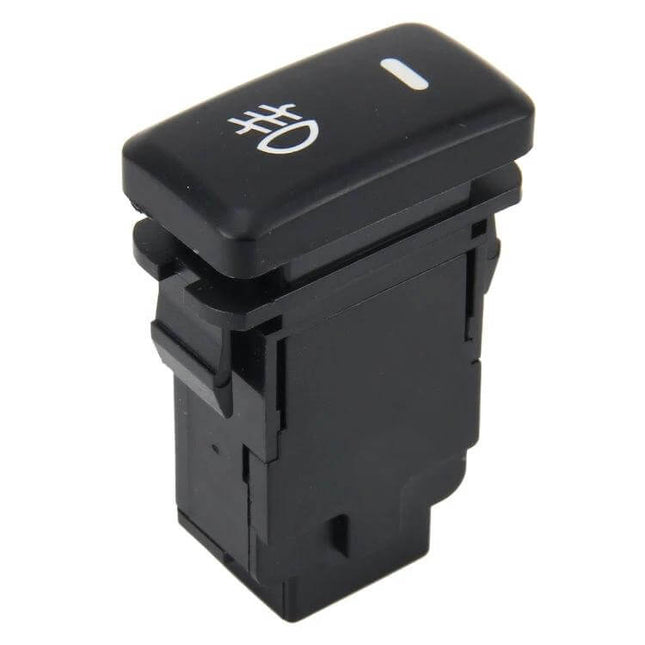 Car Fog Light Switch For Toyota, 5 Pin On-Off Button — black ABS 5-pin cable-free fog light on/off rocker switch for Toyota front-panel replacement