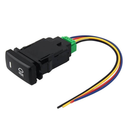Fog Light Switch 5 Pin On Off Button For Front Lamp black 5-pin automotive on/off front fog lamp replacement with wiring