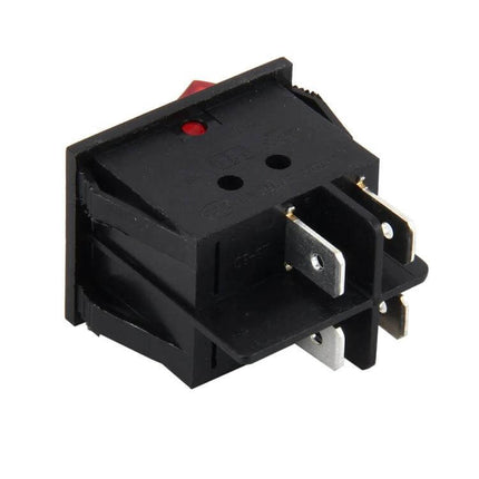 Universal Push Button Switch 4 Pin For Vehicle Lights compact 12/24V rocker switch with four terminals for car truck motorcycle lighting