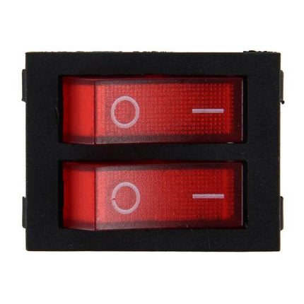 Universal Push Button Switch 4 Pin For Vehicle Lights red double rocker switch panel for 12/24V car truck motorcycle lighting