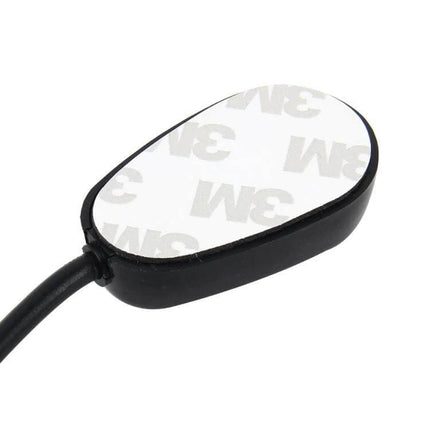 3 Pin Car Toggle Switch With Red And Green Indicator Light — close-up of 3-pin toggle switch with adhesive backing for dashboard mounting