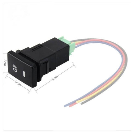 Car Fog Light Switch 5 Pin On Off Small Size For Toyota compact 5-pin dashboard fog light switch with wiring harness