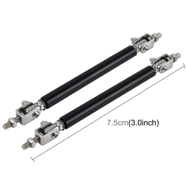 Car Lip Support Rods 2 Pack Telescopic Front And Rear Bars - adjustable 7.5cm (3.0in) telescoping rods for stabilizing front and rear lip spoilers