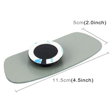 Wide Angle Adjustable Blind Spot Mirror for Cars, 11.5x5cm glass adjustable blind spot mirror with swivel mount for interior or exterior car mirrors