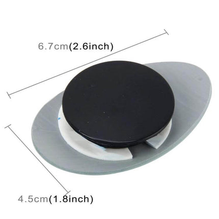 Wide Angle Adjustable Oval Blind Spot Mirror for Vehicles - compact oval glass blind spot mirror with swivel mount, 6.7cm x 4.5cm