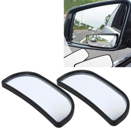 Car Blind Spot Mirrors for Trucks and Safer Driving Visibility — adhesive clip-on convex side mirror for improved lane change and parking safety