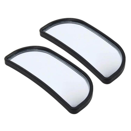 Car Blind Spot Mirrors for Trucks and Safer Driving Visibility - pair of adhesive convex side mirror attachments for improved lane changing and parking