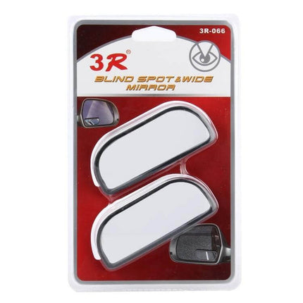 Car Blind Spot Mirrors for Trucks and Safer Driving Visibility — adhesive attachable twin side mirror kit for easier lane changes and parking