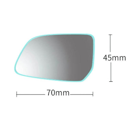 Car Blind Spot Rear View Mirror with Adjustable Angle, compact 70mm x 45mm glass replacement for improved blind-spot visibility