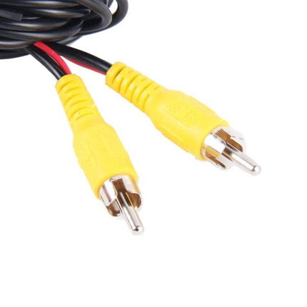 Waterproof Universal Car Rear View Backup Camera for Reversing yellow RCA video cable connectors for rear camera installation