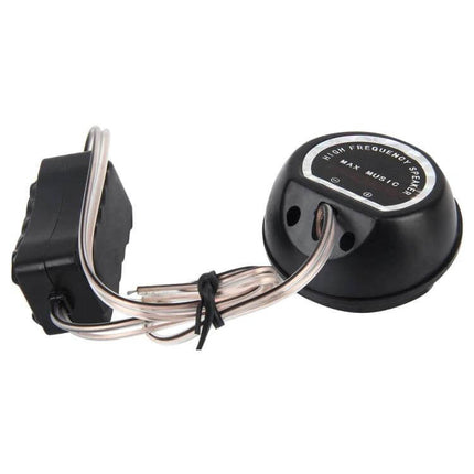 Mini Car Dome Tweeters Two Pack For Car Audio System Easy Install - compact black dome tweeter set with wiring for easy vehicle upgrade