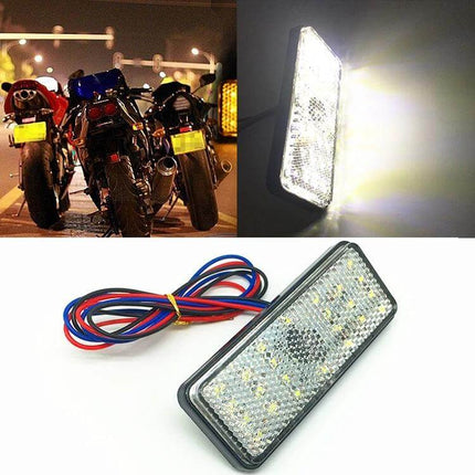Red LED Tail Lights for Trailers, Motorcycles with Flash Mode Set - bright waterproof LED brake and turn signal light for motorcycle rear visibility