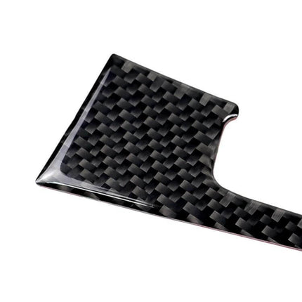 Decorative Carbon Fiber Gear Position Sticker for Volkswagen Golf 7 Gear Position Cover - close-up of black carbon fiber texture