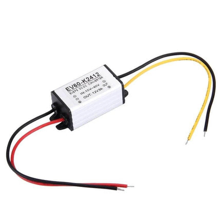 Car DC to DC Converter Power Adapter for 12V Accessories compact efficient 96% automotive 12V power module with wiring for displays radios speakers