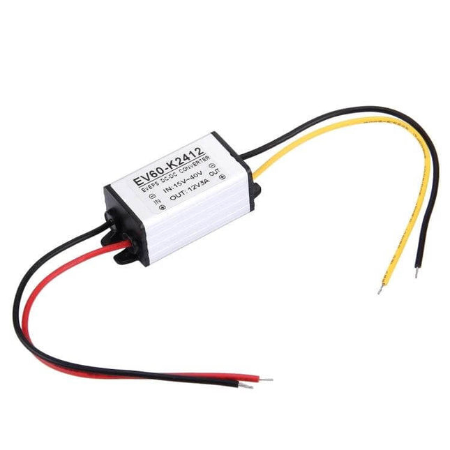 Car DC to DC Converter Power Adapter for 12V Accessories compact efficient 96% automotive 12V power module with wiring for displays radios speakers