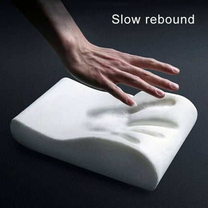 Comfortable Universal Car Armrest with Memory Foam and Storage showing slow-rebound memory foam hand imprint demonstrating cushioning and support