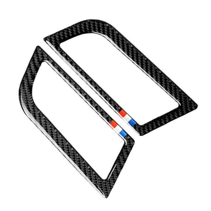 Carbon Fiber Side Air Outlet Sticker for Ford Mustang 2015-2017 - pair of carbon fiber side outlet trim decals