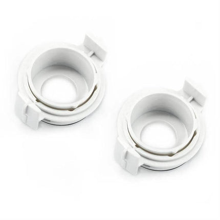 H7 Xenon HID Headlight Bulb Base Retainer Holder Adapter For BMW white plastic H7 bulb base retainer adapter set for BMW plug and play