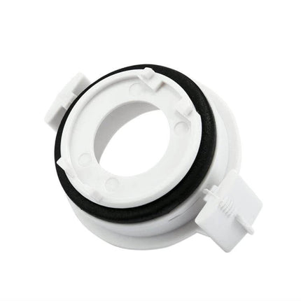 H7 Xenon HID Headlight Bulb Base Retainer Holder Adapter For BMW - white high-heat plastic H7 adapter with rubber seal for secure plug-and-play installation