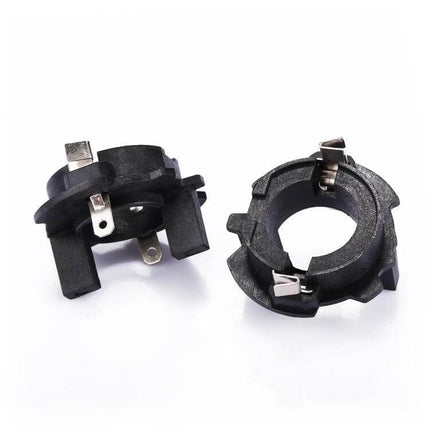 H7 Headlight Bulb Base Retainer Holder Adapter For Volkswagen - durable plastic VW H7 bulb mounting adapter, high heat resistant, locks LED securely