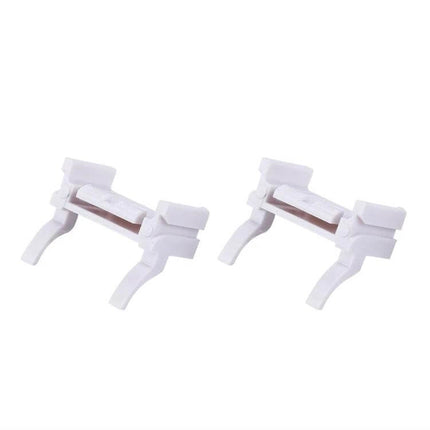H7 Xenon HID Headlight Bulb Base Retainer Adapter for Ford Focus and Fiesta, pair of white plastic H7 bulb retainers