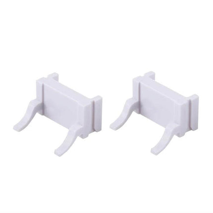 H7 Xenon HID Headlight Bulb Base Retainer Adapter for Ford Focus and Fiesta - white plastic pair for secure H7 LED/HID installation