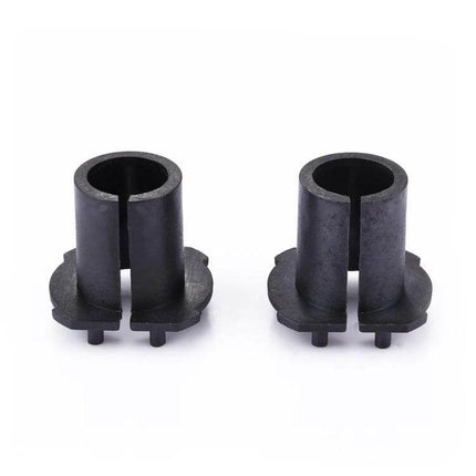 HID Headlight Base Retainer Adapter For H1 Bulbs Easy Install - heat‑resistant plastic adapter preserving factory socket for simple HID upgrade