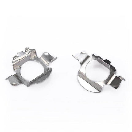 H7 Xenon HID Headlight Base Adapter for New Bora, New Regal, Tiguan - stainless steel H7 bulb adapter pair for reversible HID conversion