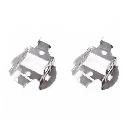 H7 HID Headlight Base Retainer Adapter For Easy HID Install metal high-heat retainer pair for secure DIY HID bulb installation